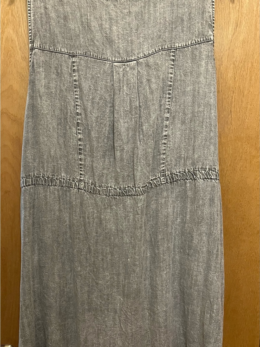 Jane and Delancey Washed Gray Sleeveless Drawstring Dress - Picture 2 of 2